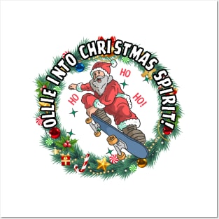 Ollie Into Christmas Spirit! Skate Posters and Art